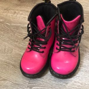 Pink stylish boots